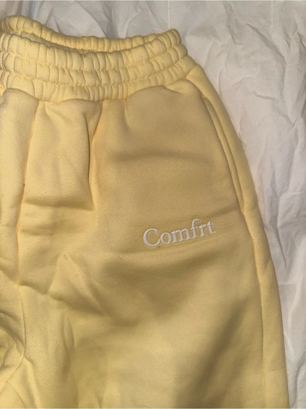 Yellow Fleece Kids Pajama Bottoms - Cozy Elastic Waist